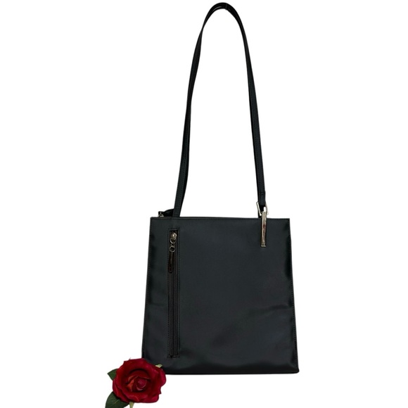 Chateau simulated leather Metallic Slate gray shoulder bag organizer satchel - Picture 2 of 11